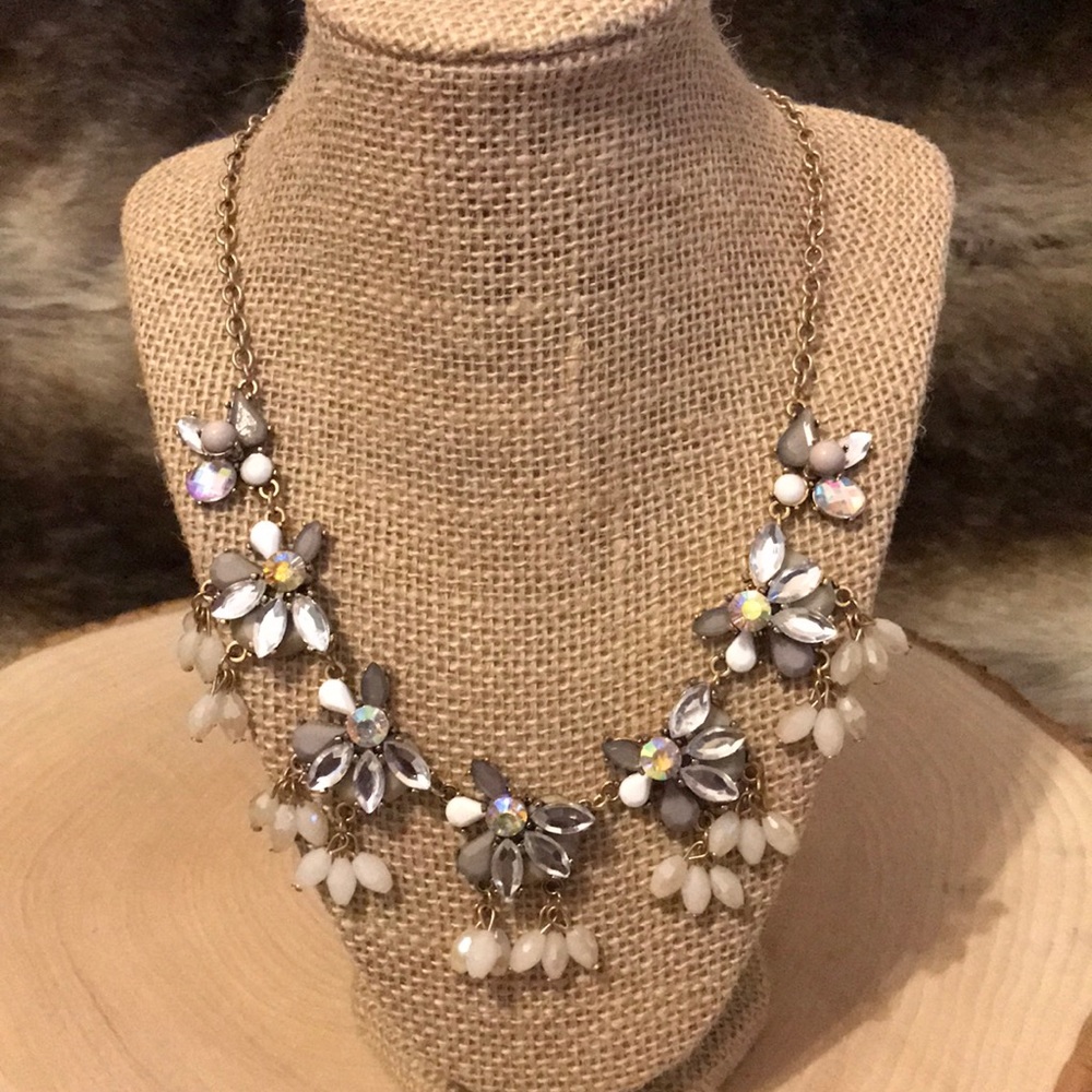 Large statement Crystal necklace